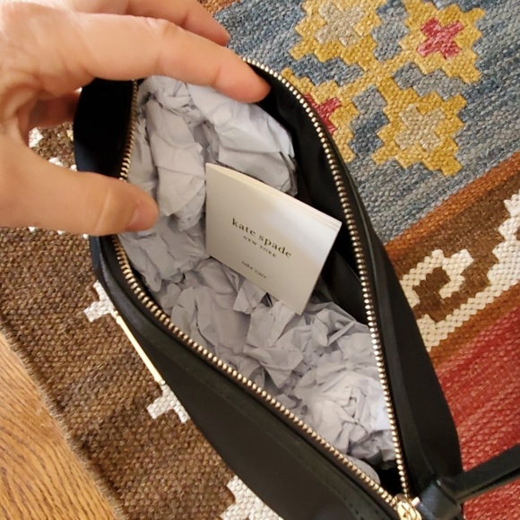 Kate Spade Jodi Black Nylon Make up Case Pouch - Picture 3 of 4